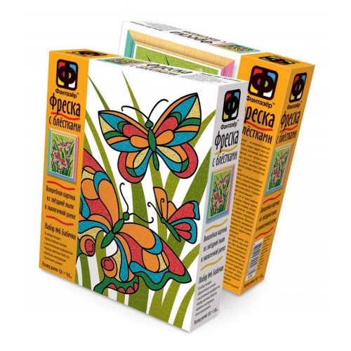 Купить 407062 Фреска с блестками "Бабочки" /20 в интернет-магазине Ravta – самая низкая цена