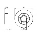 (0986478461) Bosch Диск торм передн