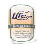 Консервы Lifecat tuna with whitebait - для кошек тунец с белой рыбой в желе  70 гр.