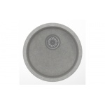 Кварцевая мойка для кухни Толеро R-104 (серый, цвет №701)  круглые