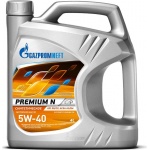 Масло моторное Gazpromneft Premium N 5W-40 (4л)  синтетическое (синтетика)