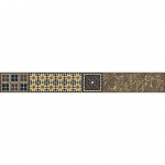 Керамическая плитка Azori Камлот Мокка Эйша коричневый бордюр 405*50 (шт.)  товары с фото в разделе ванной