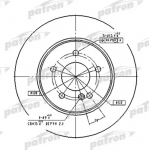 pbd2813 PATRON Тормозной диск