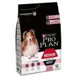 ProPlan Dog ADULT MEDIUM Sensitive skin,лосось/рис 3кг. для взрослых собак средних пород. 1/4/24