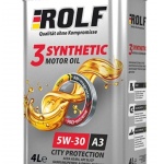 Масло ROLF 3-SYNTHETIC 5W-40 ACEA A3/B4 1л  моторное