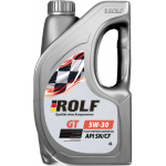 Масло моторное ROLF GT SAE 5W-30 API SN/CF 4 л пластик 322443 