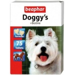 Beaphar Витамины для собак с биотином Doggy`s+Biotin, 75шт.