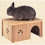 Домик для кроликов  (средний), (33*23,6*h16), SIN 4646, (деревянный), Ferplast  (1/2)