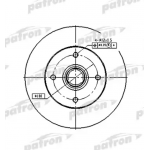 pbd1529 PATRON Тормозной диск