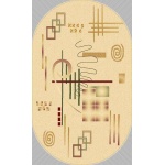 Ковер Karat Lotos 521 (арт.015) 1500*2300мм овал  овальные