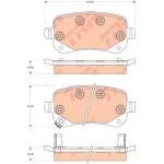(gdb4176) Колодки тормозные дисковые задние, комплект TRW