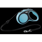 Рулетка Flexi New Comfort S Cord 5м до 12кг трос, Голубой