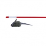 Игрушка TRIXIE Удочка с мышкой с микрочипом на резинке, 47 см