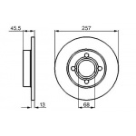 (0986478016) Bosch Диск торм передн