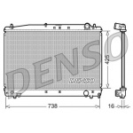 drm50033 DENSO Радиатор, охлаждение двигателя