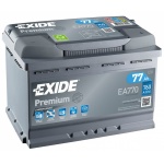 Аккумулятор EXIDE Premium EA770 77Ah 760A