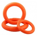 Игрушка д/собак Doglike Кольцо восьмигранное из всепенной резины,   мини, оранж.