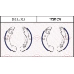 TCB1039 TATSUMI Колодки тормозные задние 