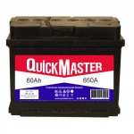 АКБ QUICK MASTER 6СТ-60 (R)-(0) 650A 242*175*190
