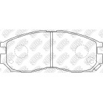 PN3271 NiBK Комплект тормозных колодок, дисковый тормоз