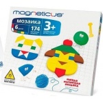 Мозаика магнитная (3+) 174 элемента, 6 цветов, 30 этюдов, Magneticus (ММ-0174)  конструкторы детей