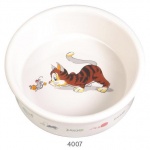 Миска TRIXIE для кошки 200мл 11.5см, керамика с рисунком