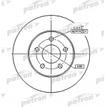 pbd5371 PATRON Тормозной диск