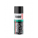 Эмаль аэрозольная универсальная KUDO арт.(KU-1002) черная глянцевая (0,52л)