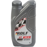 Масло моторное ROLF GT SAE 5W-40 API SN/CF 1л пластик 322437  синтетическое (синтетика)