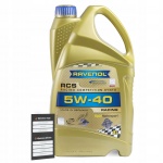 Моторное масло RAVENOL RCS Racing Competition Synto SAE 5W-40 (4л)