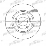 pbd4494 PATRON Тормозной диск