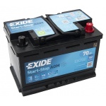 Аккумулятор EXIDE Start-Stop AGM EK700, 70Ah 760A обр. пол. (278x175x190) 
