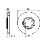 (0986478303) Bosch Диск торм передн