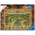 Ravensburger. Пазл карт. 1500 арт.16599 "Гарри Поттер Карта Хогвартса"