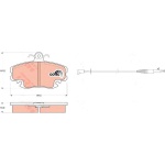 (gdb400) Колодки тормозные дисковые передние, комплект TRW