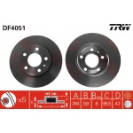 (df4051) Диск тормозной задний TRW