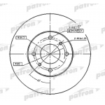 pbd4169 PATRON Тормозной диск