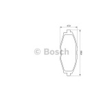 Тормозные колодки Bosch передние дисковые комплект Сhevrolet Lanos 2005> [986424512]