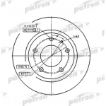 pbd2705 PATRON Тормозной диск