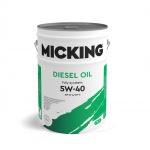 Масло моторное Micking Diesel Oil PRO1 5W-40 CI-4/CH-4 synth. 20л.  синтетическое (синтетика)