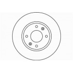 Тормозной диск Textar передний Hyundai Elantra, Sonata IV 00>  [92136600]