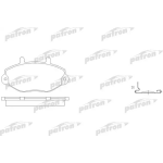pbp701 PATRON Комплект тормозных колодок, дисковый тормоз