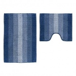 Набор ковриков для ванной Shahintex Multimakaron синий 600*900мм+500*600мм 00933924  прямоугольные