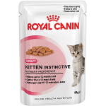 Консервы Royal Canin Kitten Instinctive пауч для котят от 4 до 12 мес кусочки в соусе Мясо 85г  кошек