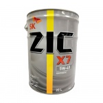 Масло моторное ZIC X7 5W-40 20л  синтетическое (синтетика)