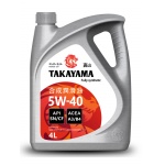 Масло TAKAYAMA SAE 5W-40, API SN/CF (4л) пластик  моторное