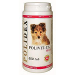 Виттамины Polidex для собак для роста костной ткани и фосфорно-кальциевого обмена Polivit-Ca plus, 150 таб.