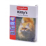 Beaphar Витамины д/кошек с таурином и биотином, сердечки Kitty's Taurine + Biotin, 75шт.