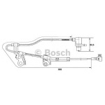 (0265006676) Bosch Датчик abs передн лев Toyota Avensis, Corolla