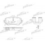 pbp1357 PATRON Комплект тормозных колодок, дисковый тормоз